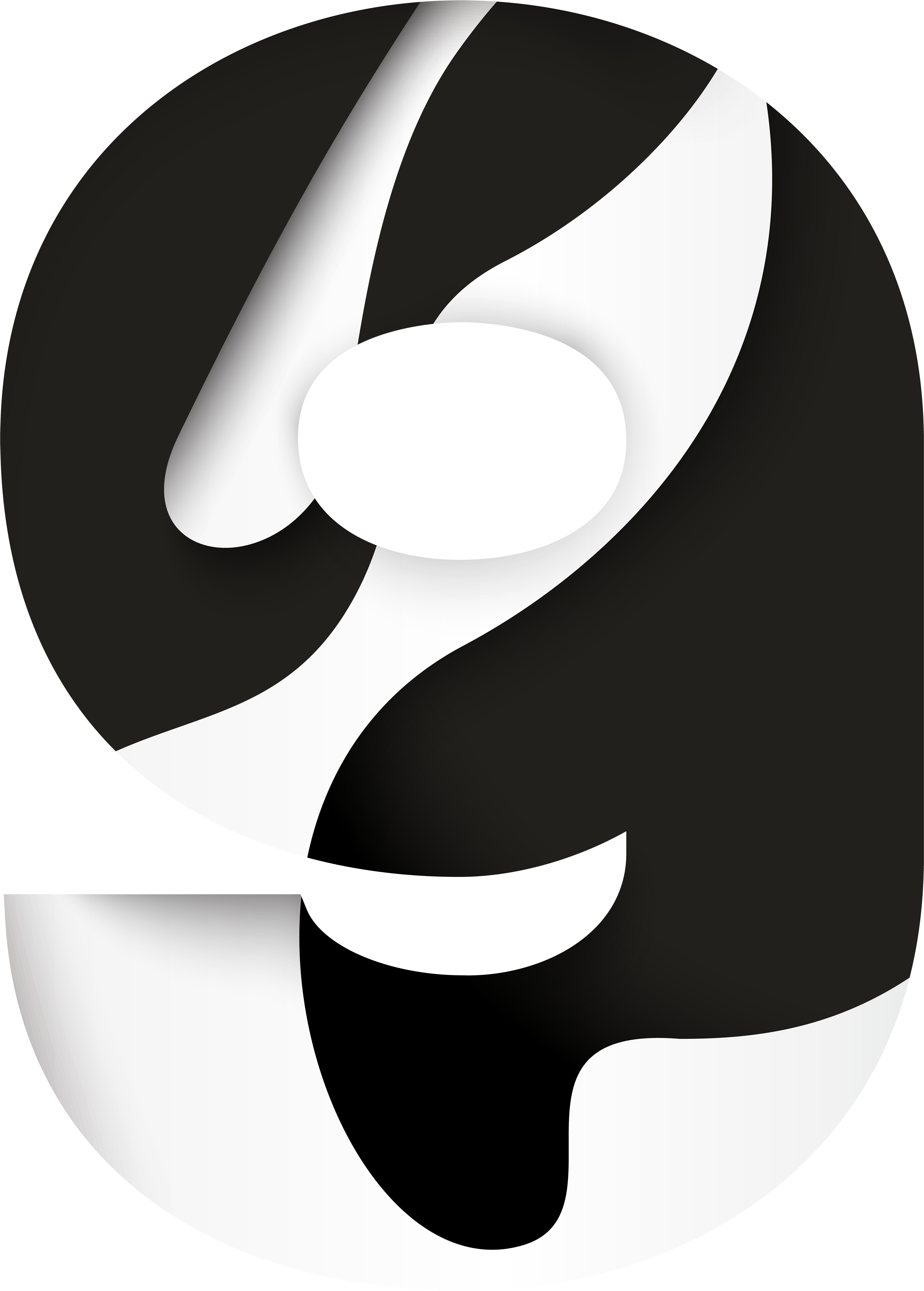 Black And White Font Design Megaphone - Black And White Font Design Megaphone (5758x8000)