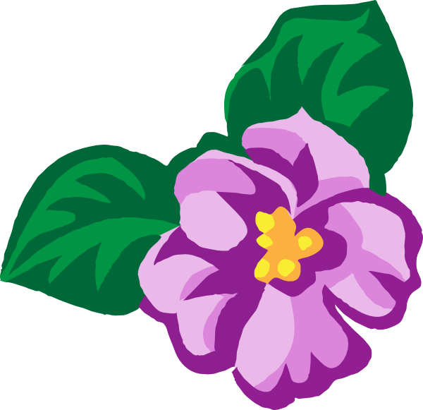 Delta Sigma Theta Clipart - Violet Flower Clip Art (600x581)