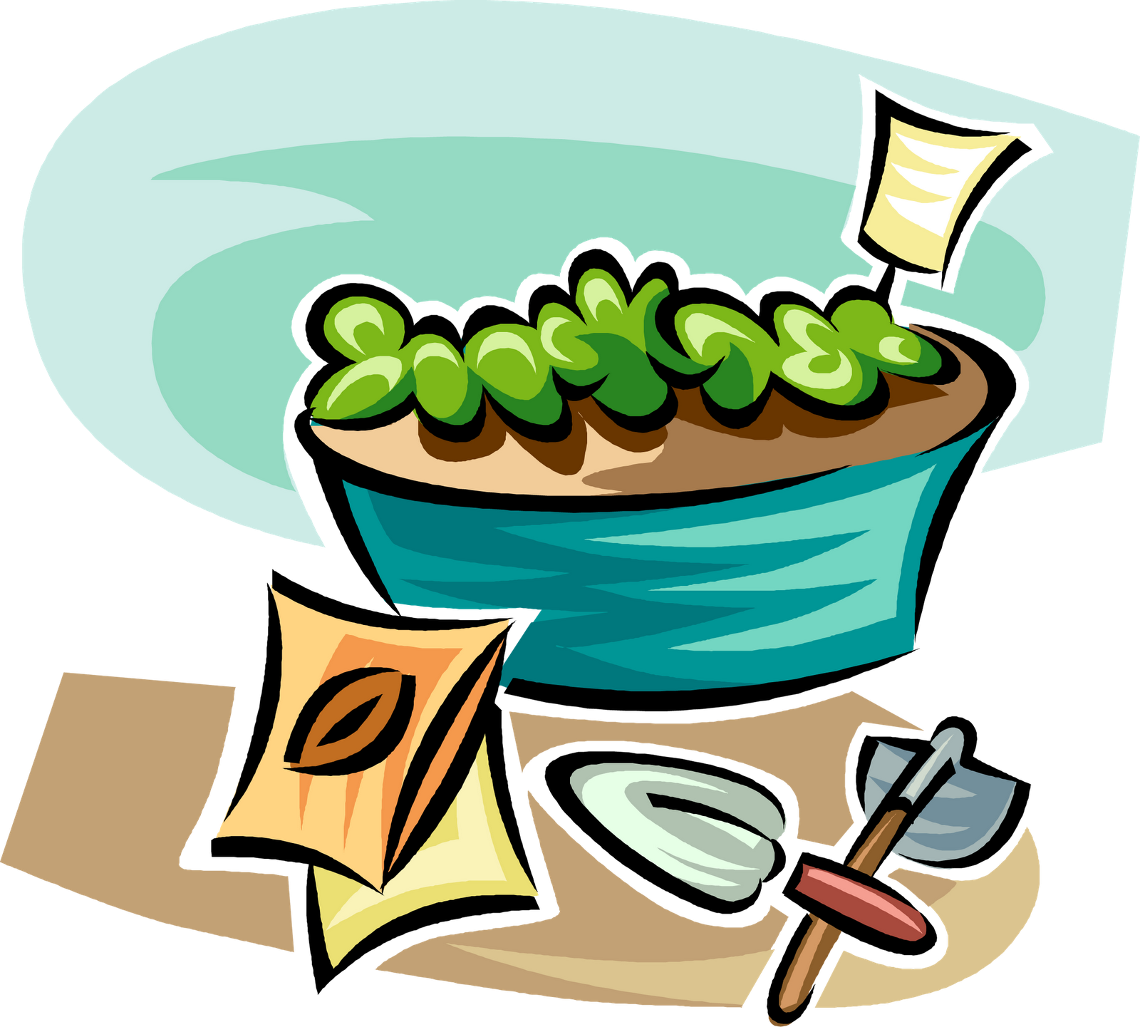 Gardening Container Garden Cottage Garden Clip Art - Gardening Container Garden Cottage Garden Clip Art (1600x1441)