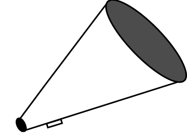 Small Megaphone Cliparts - Cheer Megaphone No Background (640x480)