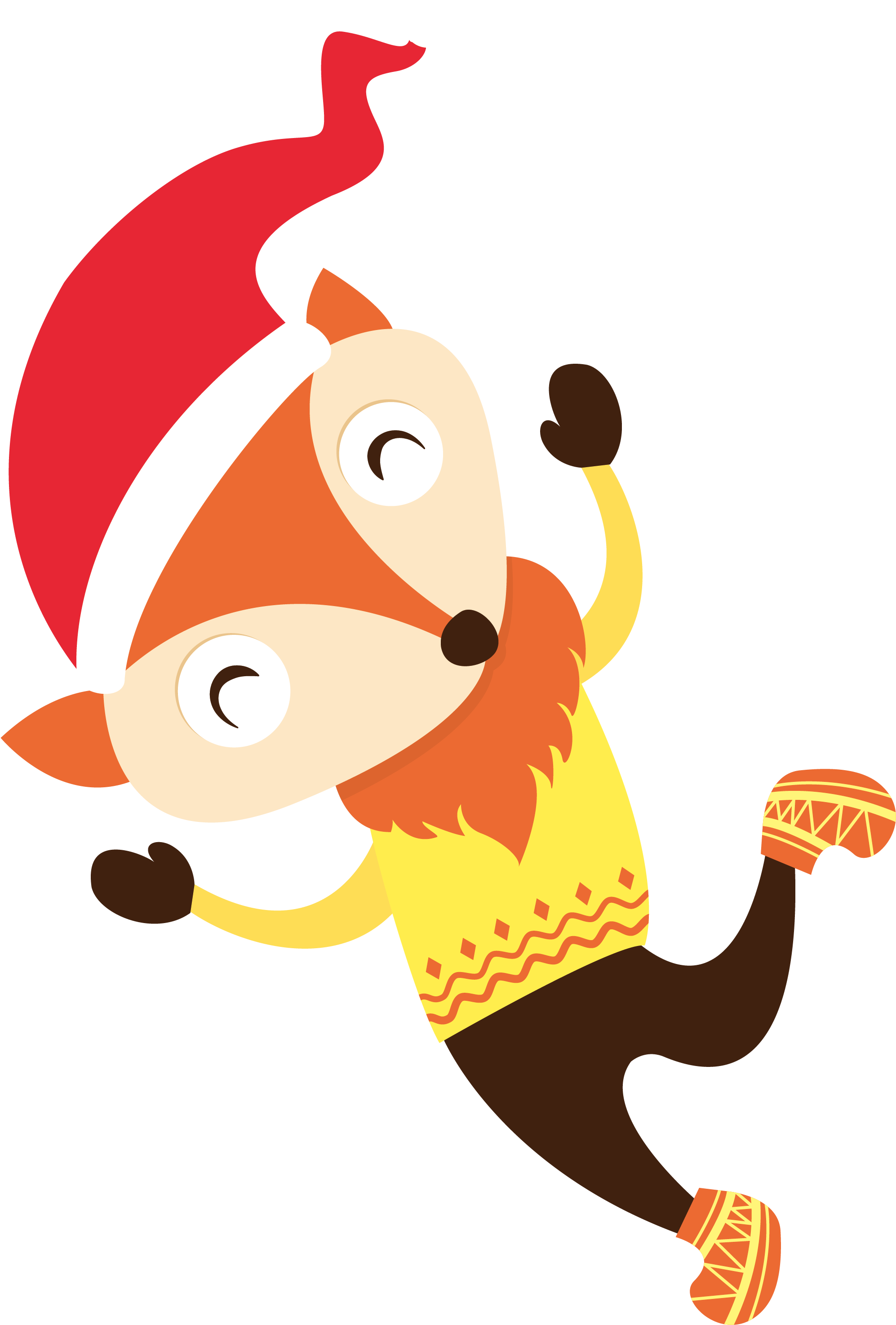 Hand Painted Colorful Fox Hat 2001*2954 Transprent - Hand Painted Colorful Fox Hat 2001*2954 Transprent (2001x2954)