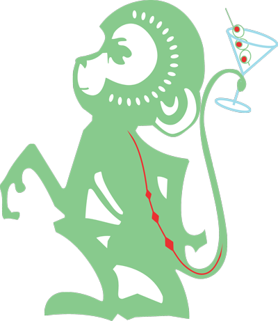 Jade Monkey Cocktail Lounge - Chinese Zodiac Monkey Meaning (400x461)