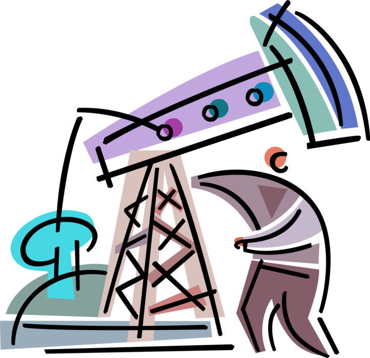 Vector Illustration Of Fossil Fuel Petroleum Industry - Vector Illustration Of Fossil Fuel Petroleum Industry (722x700)