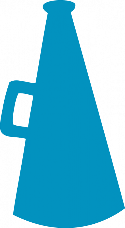 Megaphone Clipart Cheerleading Free Clipart Images - Sign (440x800)