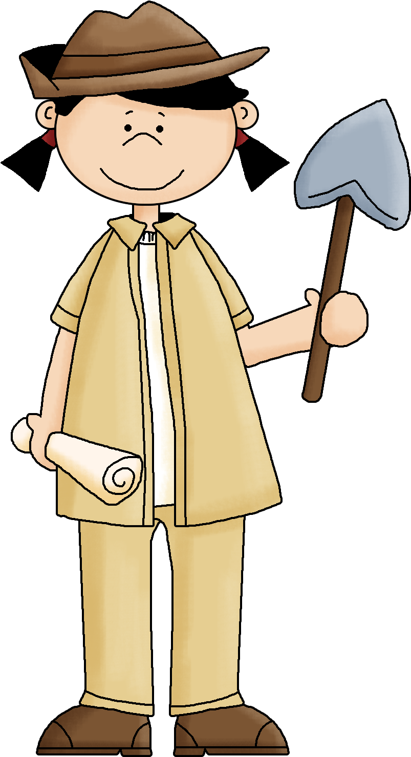 Clip Art Paleontologist (844x1565)