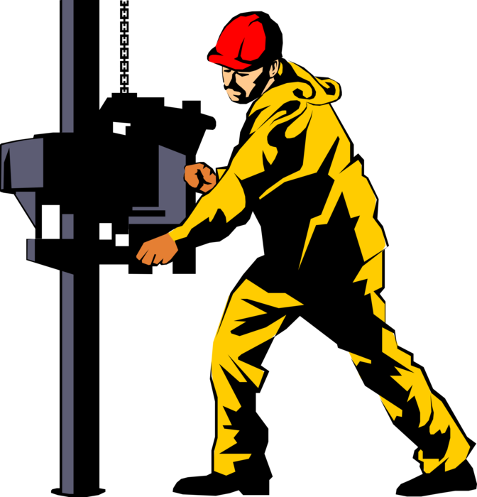 Vector Illustration Of Fossil Fuel Petroleum And Gas - Oil Rig Clip Art (672x700)