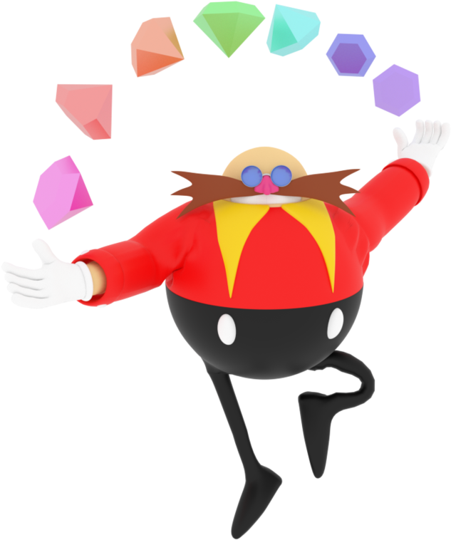 Eggman By The64thgamer - Dr Robotnik Render (894x894)