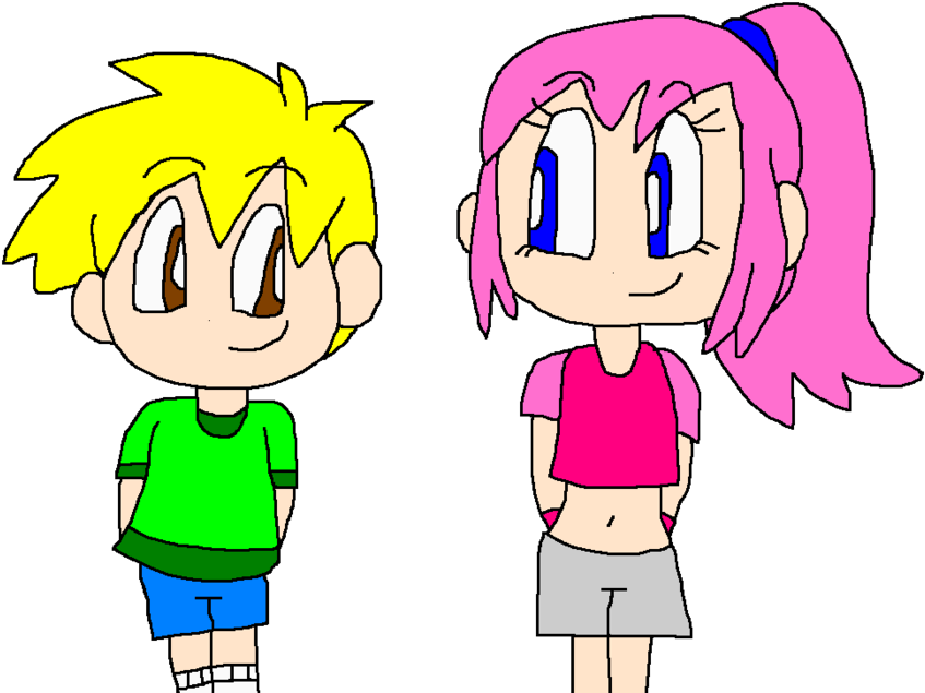 Rika Cheers Up The Little Kid By Pokegirlrules - Cartoon (1024x687)
