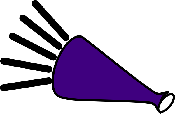 Purple Clipart Megaphone - Clip Art (600x392)