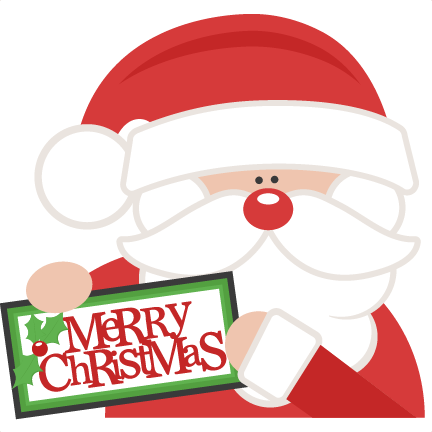 Merry Christmas Santa Svg Scrapbook Cut File Cute Clipart - Miss Kate Cuttables Christmas (432x432)