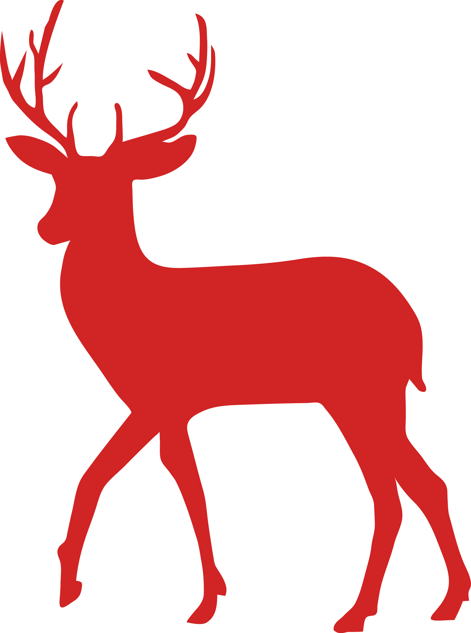 I Think I'm In Love With This Design From The Silhouette - Deer Black And White (1783x2396)