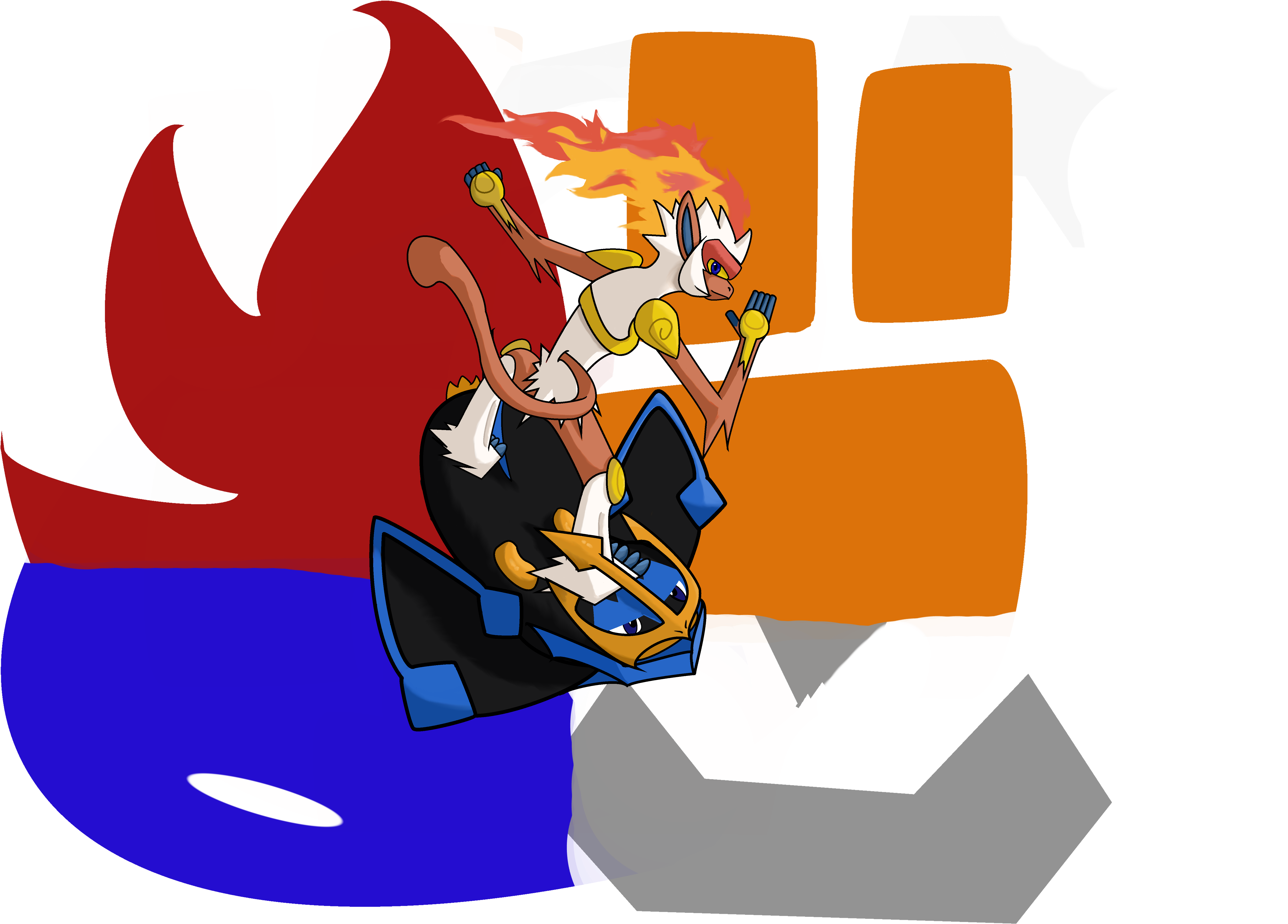 Emblem Of The Surfing Infernape By 123ale5 - Emblem Of The Surfing Infernape By 123ale5 (9057x6208)