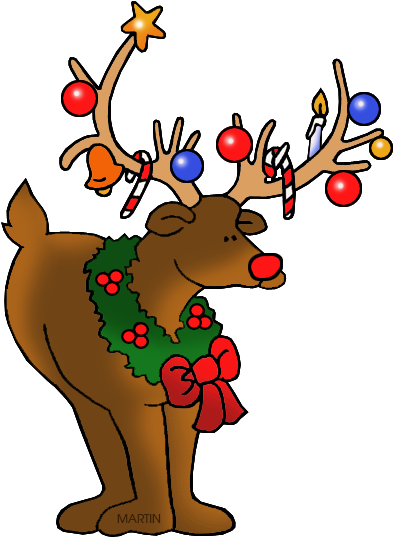 Rudolph The Red-nosed Reindeer - Free High Resolution Clipart (451x576)