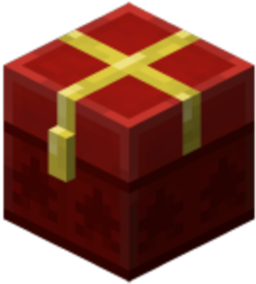 Merry Christmas - Minecraft Christmas Chest Png (400x400)