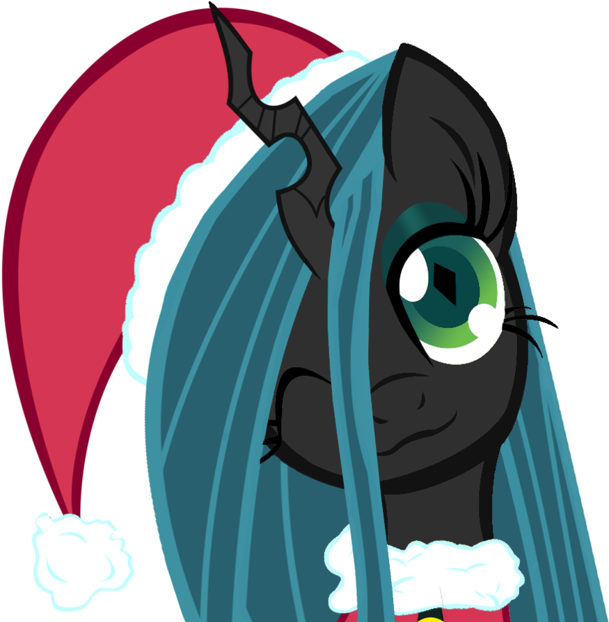 Merry Christmas Queen Chrysalis By Themightysqueegee - Queen Chrysalis Christmas (894x894)