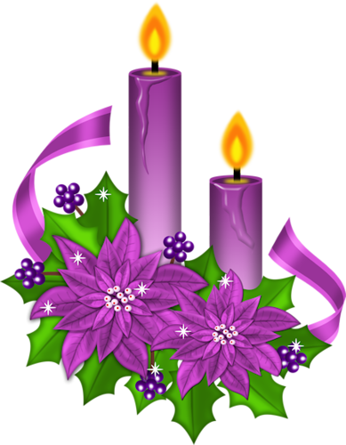 Fm Christmas Melodies Element 76 - Christmas Candles (389x500)