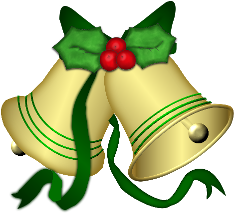 Christmas Bells, Merry Christmas, Le'veon Bell, Clip - Merry Christmas Flowers Png (565x510)