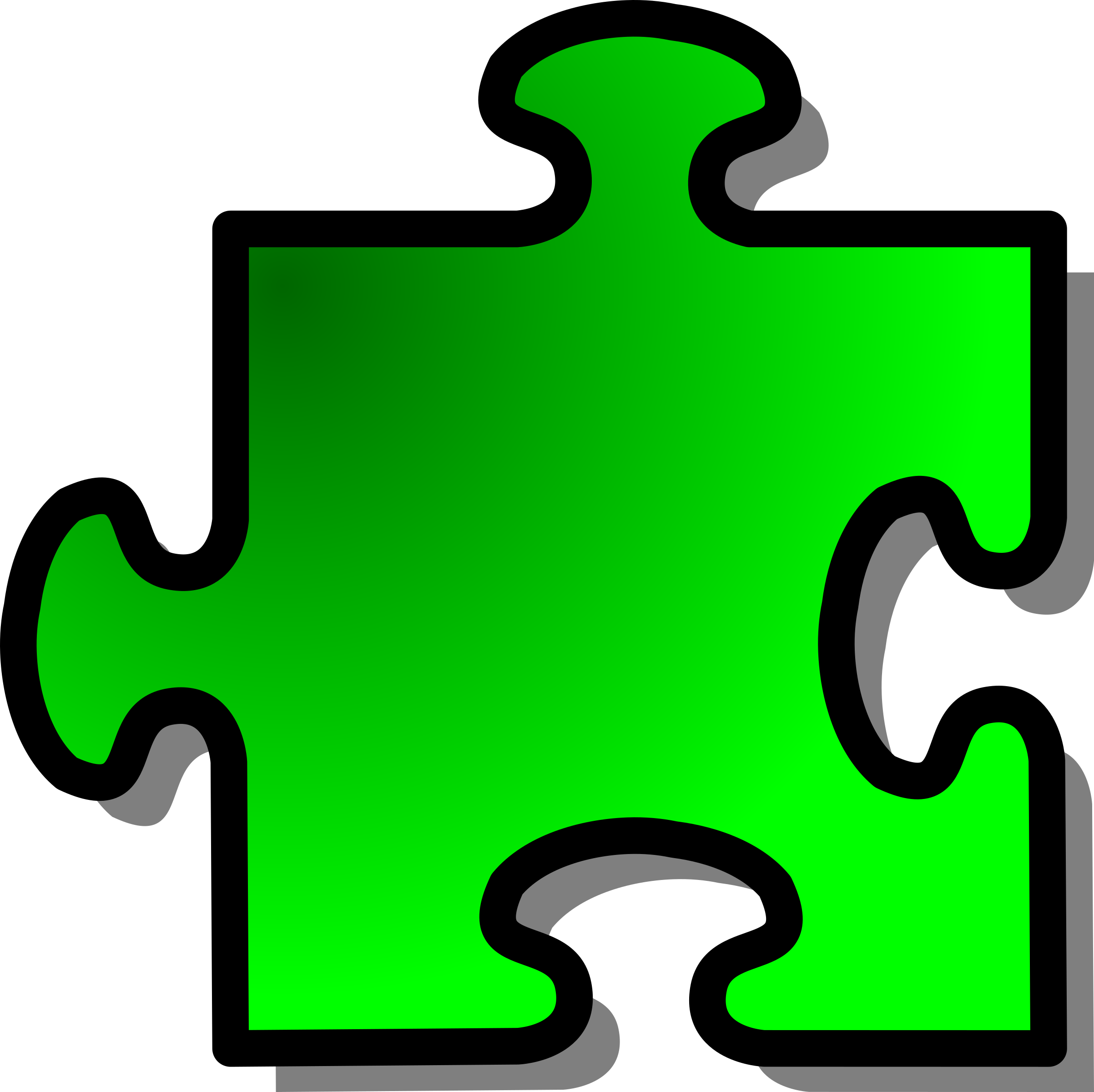 Jigsaw Puzzle Piece Shape Green Png Image - Puzzle Pieces Clip Art (2405x2400)