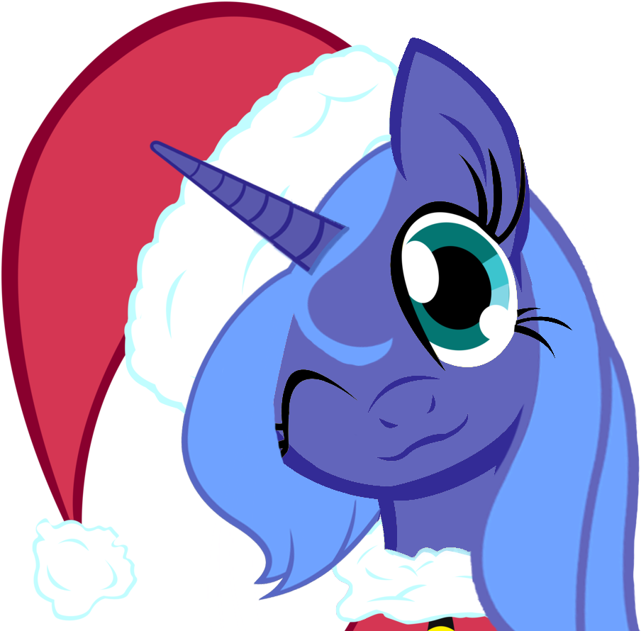 Merry Christmas Princess Luna By Themightysqueegee - My Little Pony Friendship (999x900)