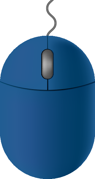 Mouse Icon Dark Blue - Blue (320x600)