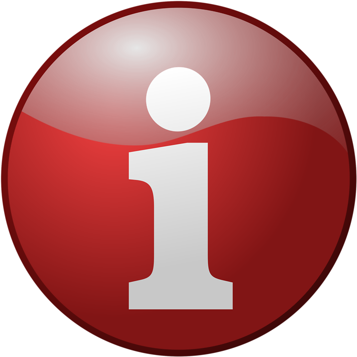 Illustration Of A Red Information Button - Info Clipart (958x958)