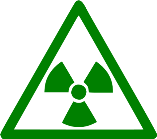 Green Warning 36 Icon - Ansi Warning Labels - Caution X-rays Produced (512x512)