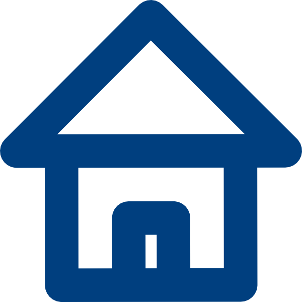 House Clipart Blue (600x600)