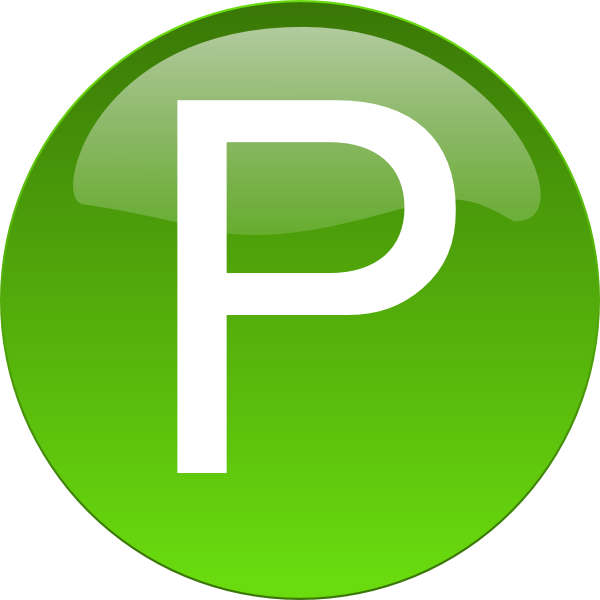 Green P - Financial Clipart (600x600)