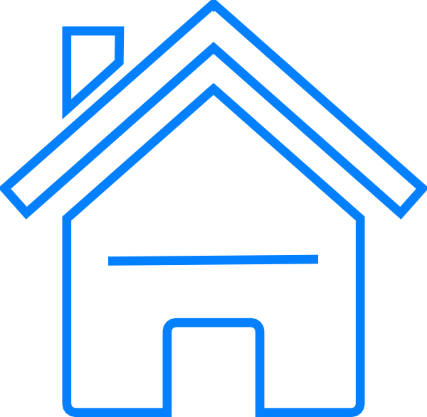 Blue House Clip Art - Blue House Clip Art (600x587)