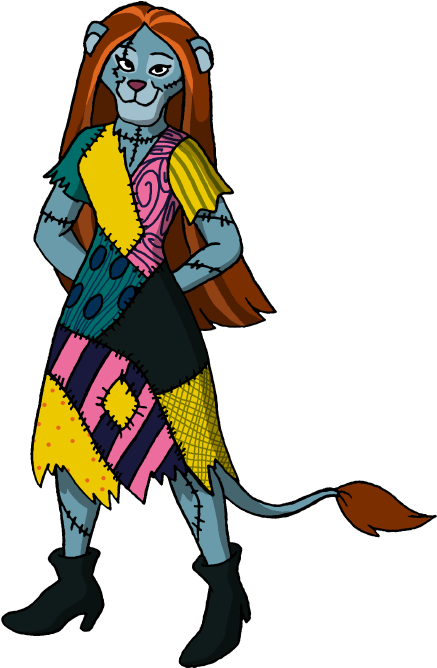 Rae As Sally From The Nightmare Before Christmas By - Illustration (460x696)