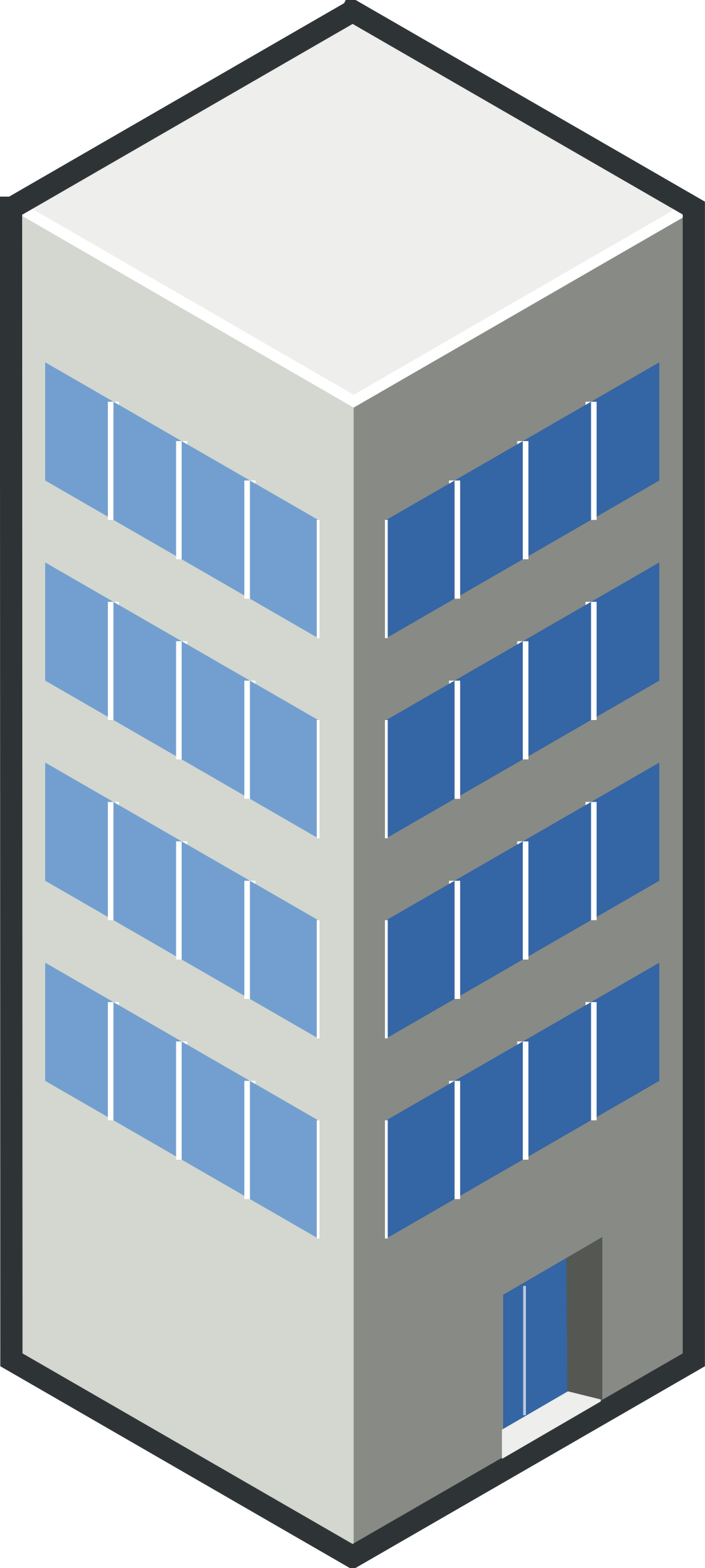 Blue House Icon Download - Building Graphic (1079x2400)