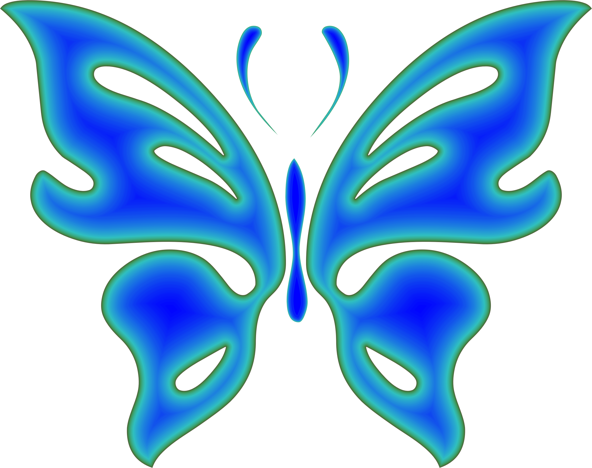 Blue Radiative Butterfly - Blue Radiative Butterfly (2354x1860)