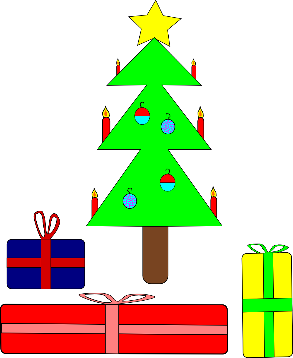 Machovka Christmas 2 Scalable Vector Graphics Svg Clip - Christmas Tree Clip Art (999x1223)