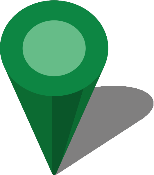 Simple Location Map Pin Icon3 Green Free Vector Data - Dark Green Location Icon Png (530x600)