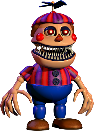 Nightmare Clipart Transparent - Fnaf Nightmare Balloon Boy (330x458)