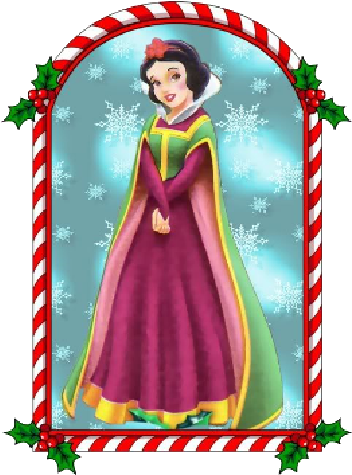Snow White Xmas Picture Window Clipart - Clipart Rostros De Princesas (360x487)