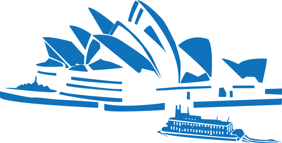 Paris Blue Cliparts 4, Buy Clip Art - Sydney Opera House Cartoon (960x487)
