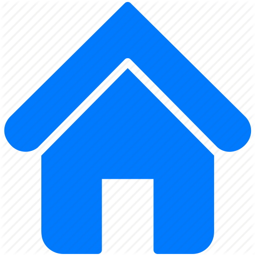 Villa Clipart Real Estate House - Home Icon Blue Png (512x512)
