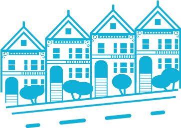 Apartment For Rent Clipart - San Francisco Clipart Png (370x330)