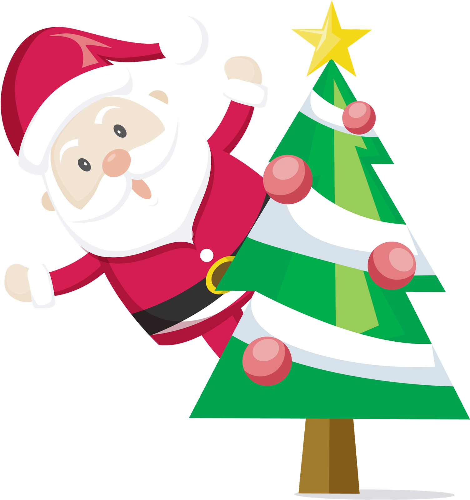 Elementos Natalinos 3 - Papai Noel Cute Png (1533x1600)