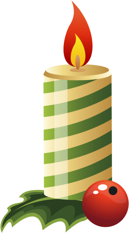 Green Christmas Candle Png Clipart Image - Green Christmas Candle Clipart (2715x4894)