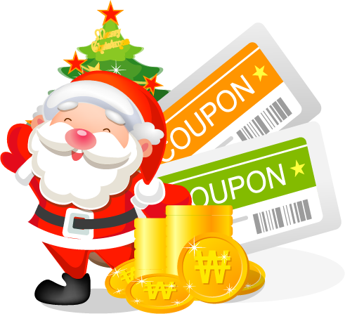 Christmas Coupons Icon - Personalized Santa's Nice List Ornament (round) (491x447)