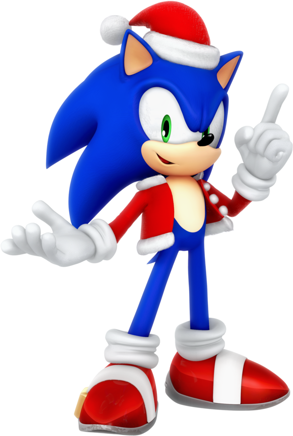 Sonic Santa Christmas 2017 Render By Nibroc-rock - Sonic Christmas 2017 (894x894)