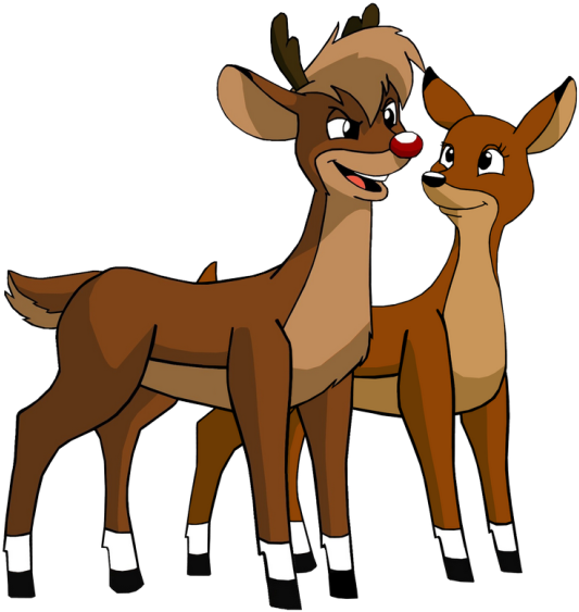 Rudolph The Red Nosed Reindeer Images Rudolph And Zoey - Rudolph The Red Nosed Reindeer Zoey (580x600)