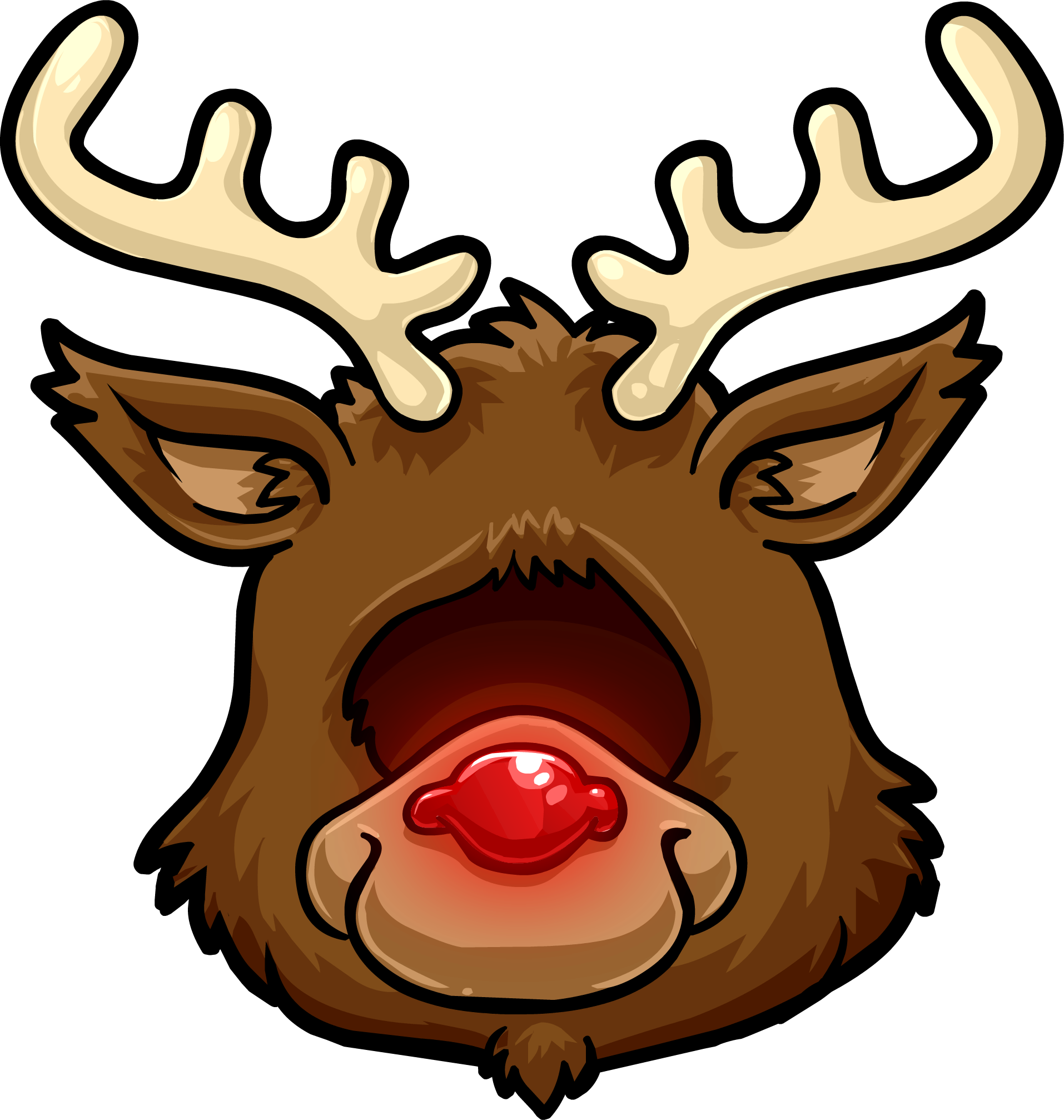 Free Rudolph Antlers Png - Cartoon (1914x2014)