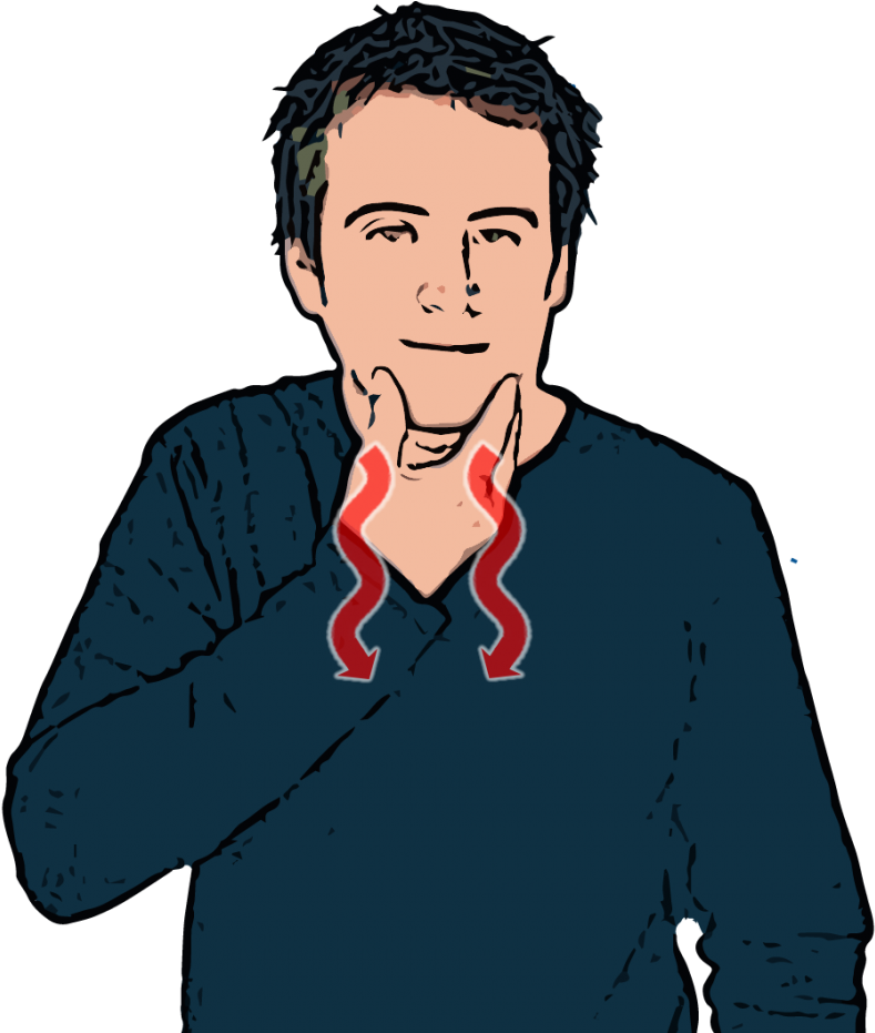 British Sign Language - Man In Sign Language (836x930)