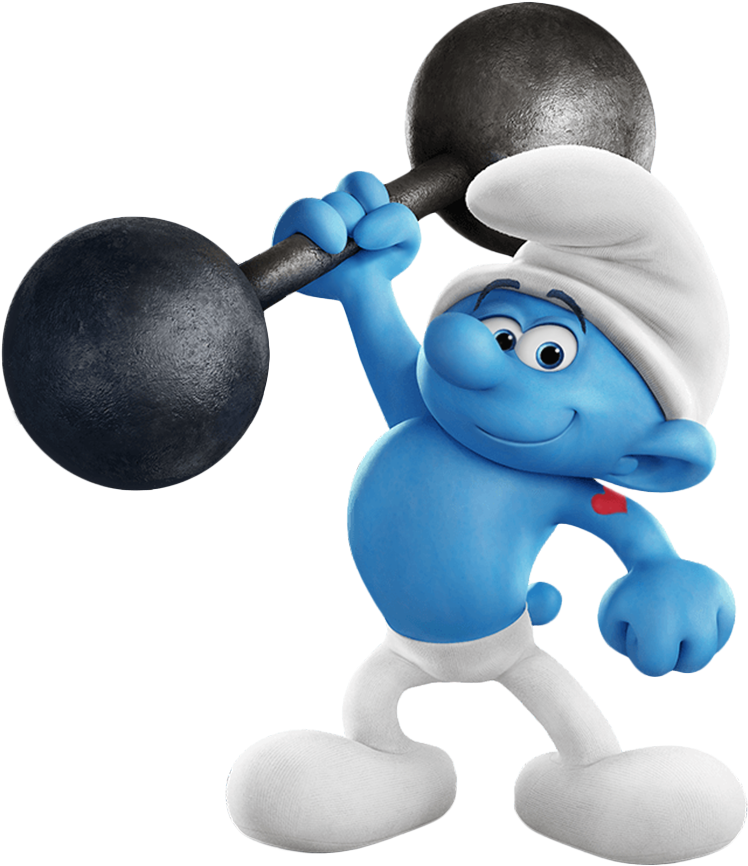 Hefty Smurf Smurfette Gargamel Brainy Smurf Clumsy - Hefty Smurf Smurfette Gargamel Brainy Smurf Clumsy (784x882)