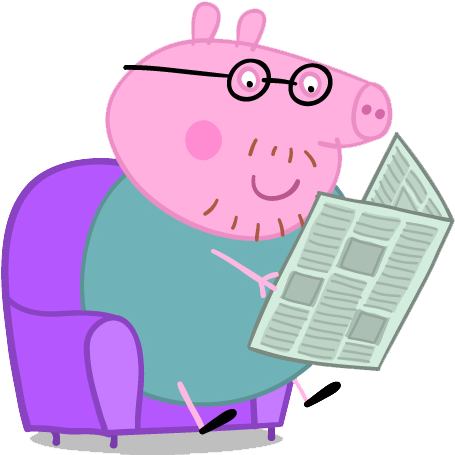 Peppa Pig - Peppa Pig Fathers Day Card (633x475)