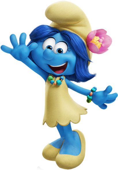 Blossom Smurfs The Lost Village Transparent Png Image - Smurf Lost Village Characters (431x600)
