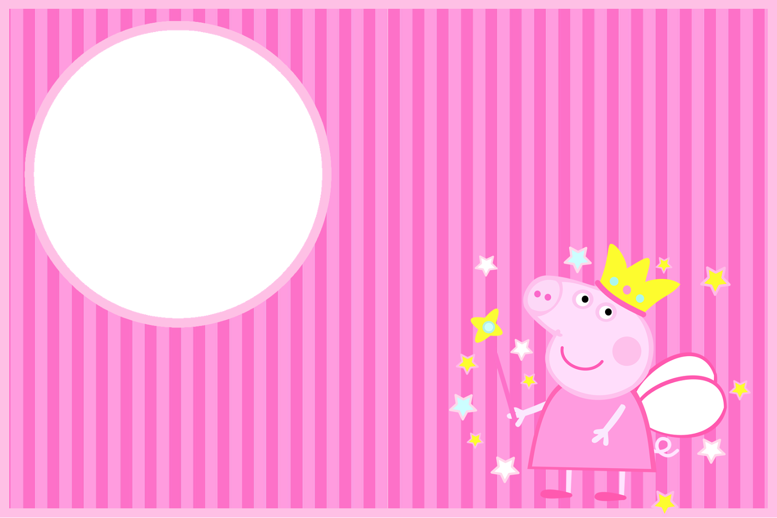 Invitacion-peppa - Etiquetas De Peppa Pig (1600x1066)